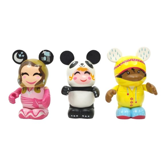 Vinylmation Cutesters Like You 3" Pandy Glammy Series 2 Yellow Raincoat Girl Lot - Picture 1 of 14